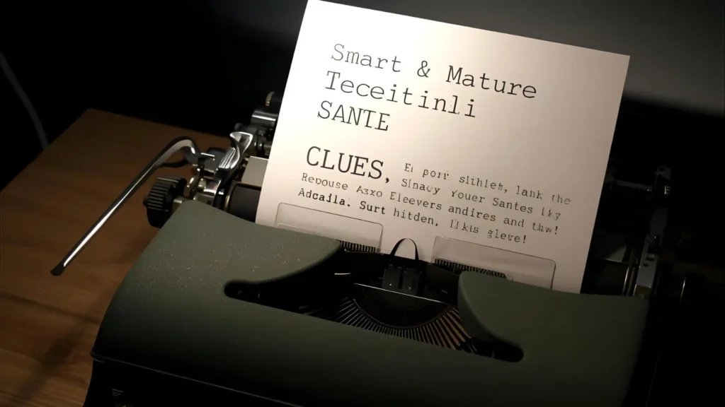 Smart & Mature Secret Santa Clues