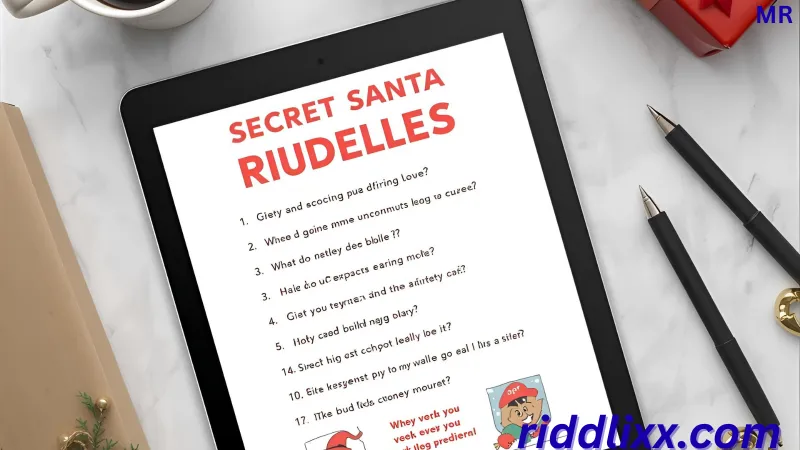 Secret Santa Riddles for Office with Answers