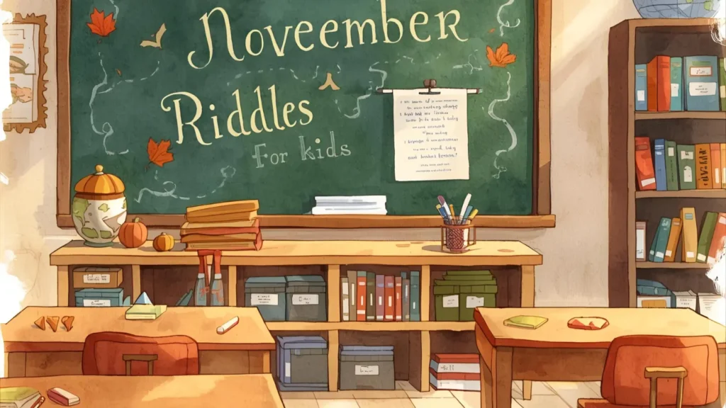 November Riddles for Kids