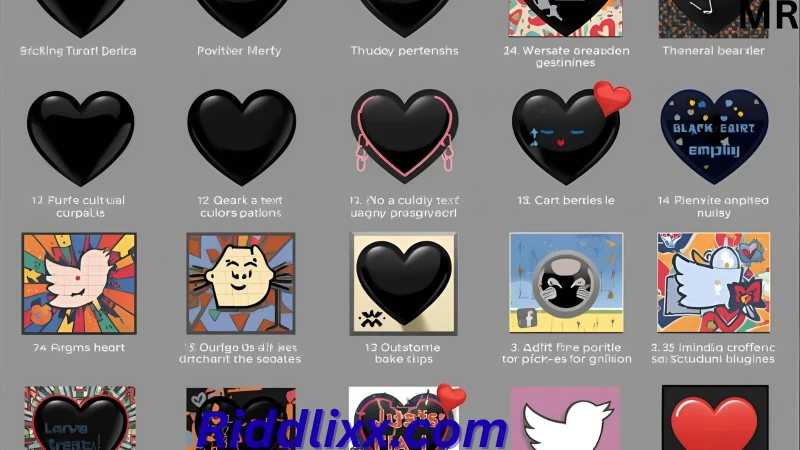 Black Heart Emoji Meaning has become universal