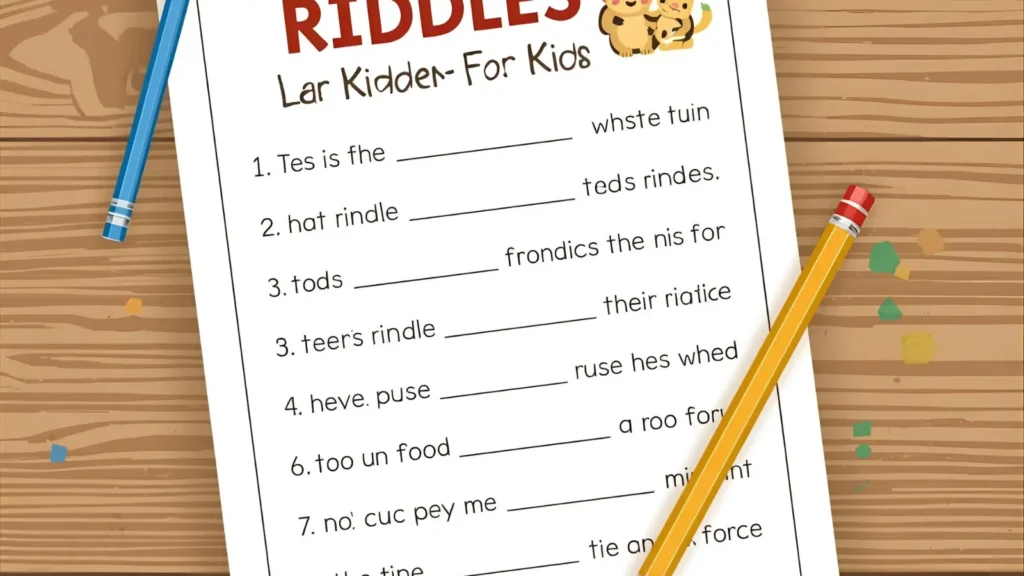 riddles for kids printable