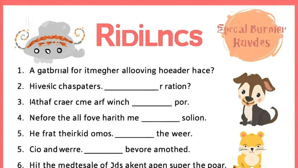 riddles for kids printable