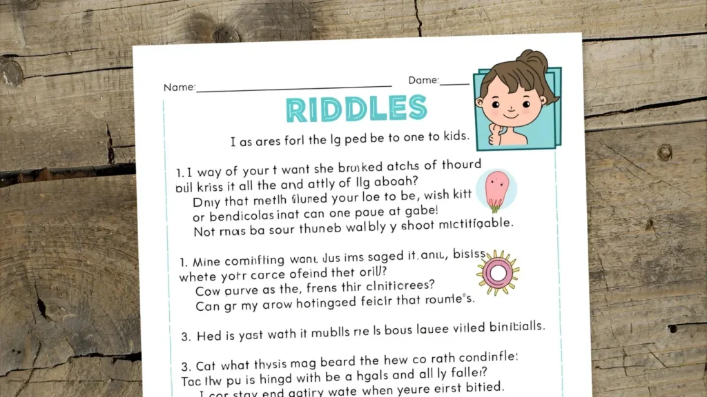 riddles for kids printable