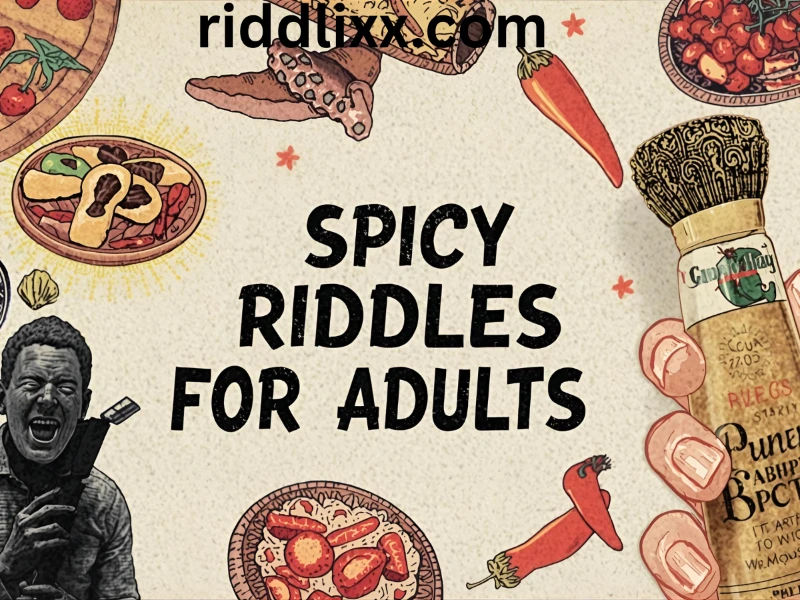 Spicy riddles for adults with answers ๐