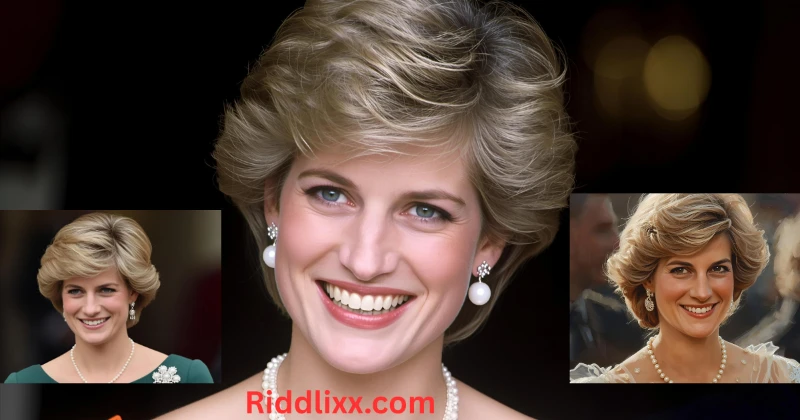 Princess Diana smiling at a public event, showcasing her iconic elegance