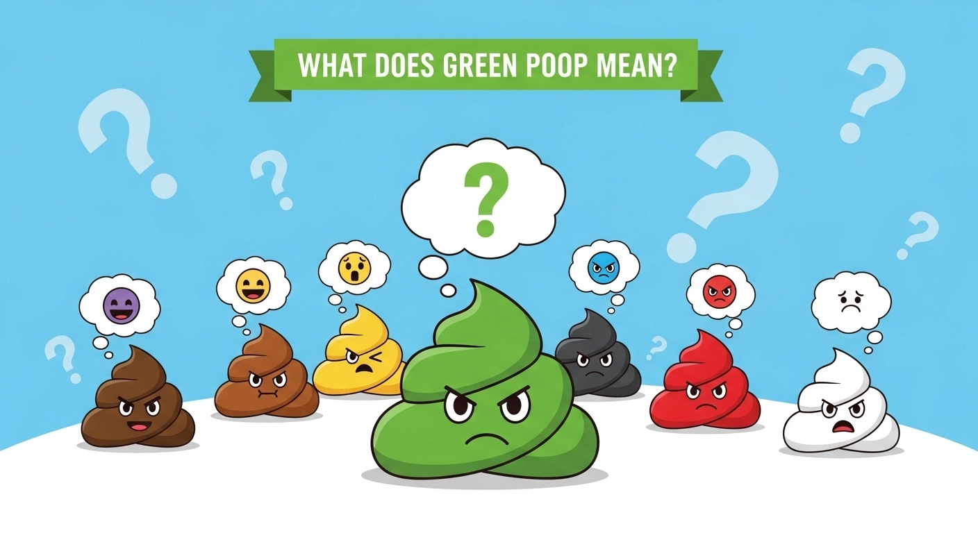 what does green poop mean