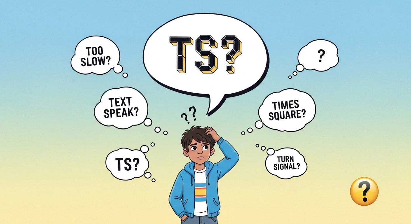 what does ts mean in text